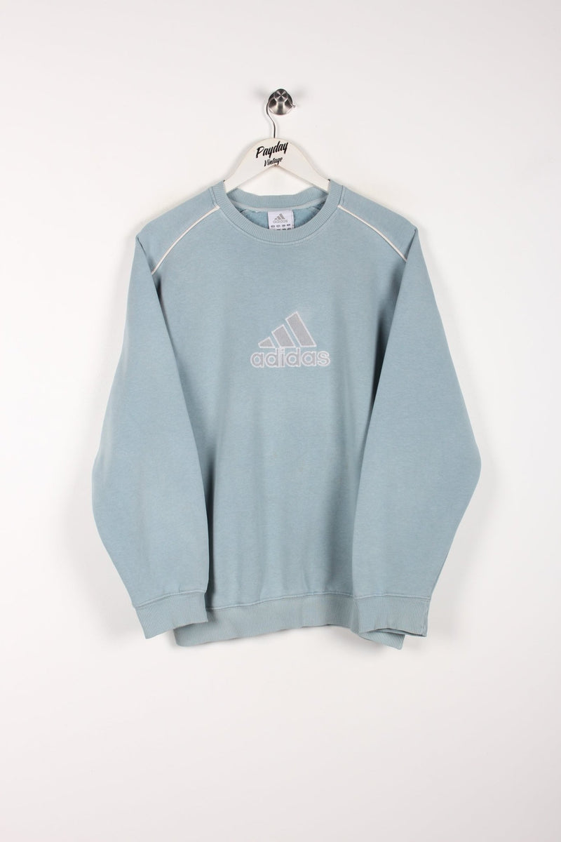 Vintage baby blue adidas sweatshirt sale