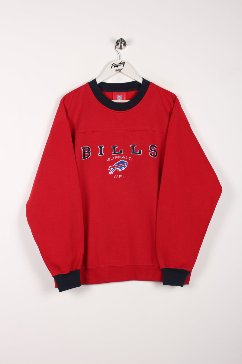 vintage Buffalo Bills embroidered V-neck sweatshirt