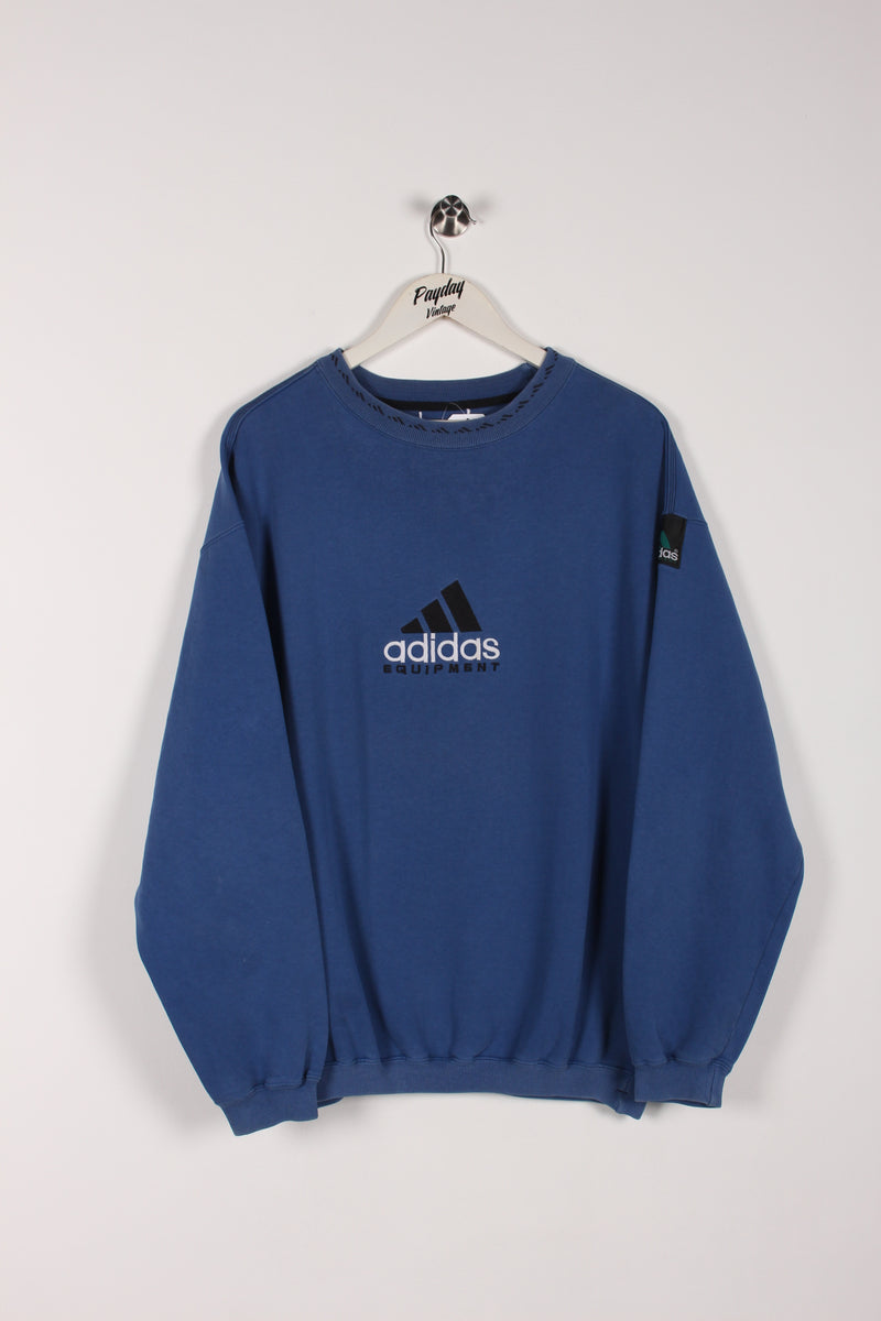 90's Adidas Equipment Sweatshirt Blue Large – Payday Vintage
