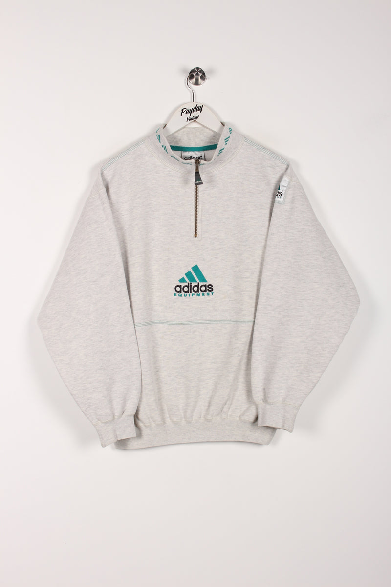 90 s Adidas Equipment 1 4 Sweatshirt Grey Medium Payday Vintage