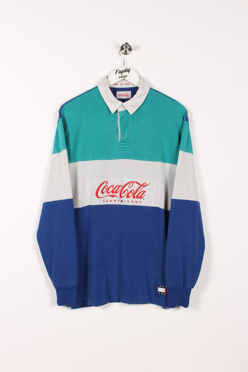 tommy hilfiger coca cola rugby shirt