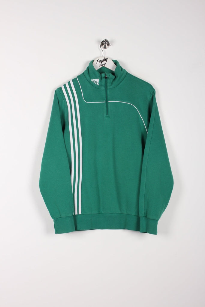 00's Adidas 1/4 Zip Sweatshirt Green Medium - Payday Vintage