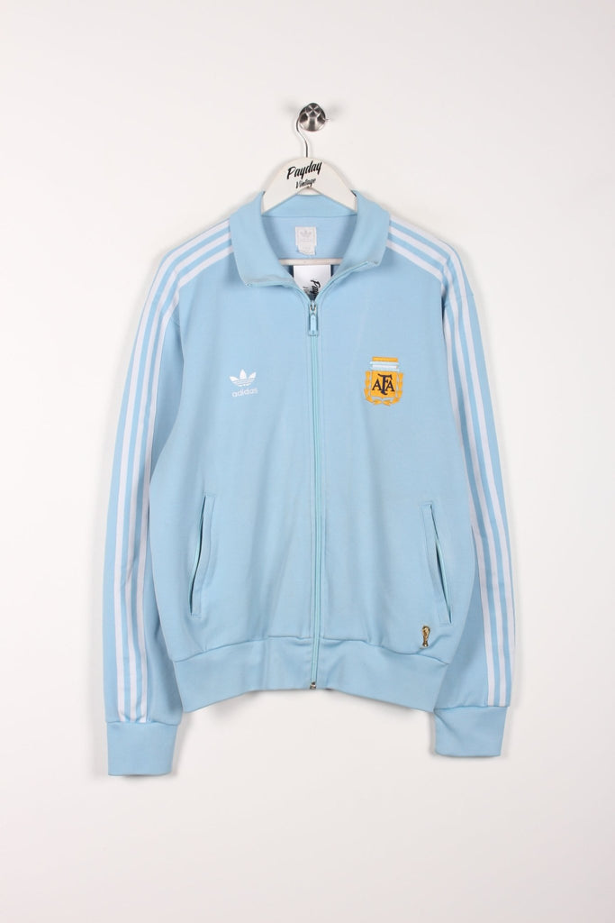 00's Adidas Argentina Jacket Baby Blue Large - Payday Vintage