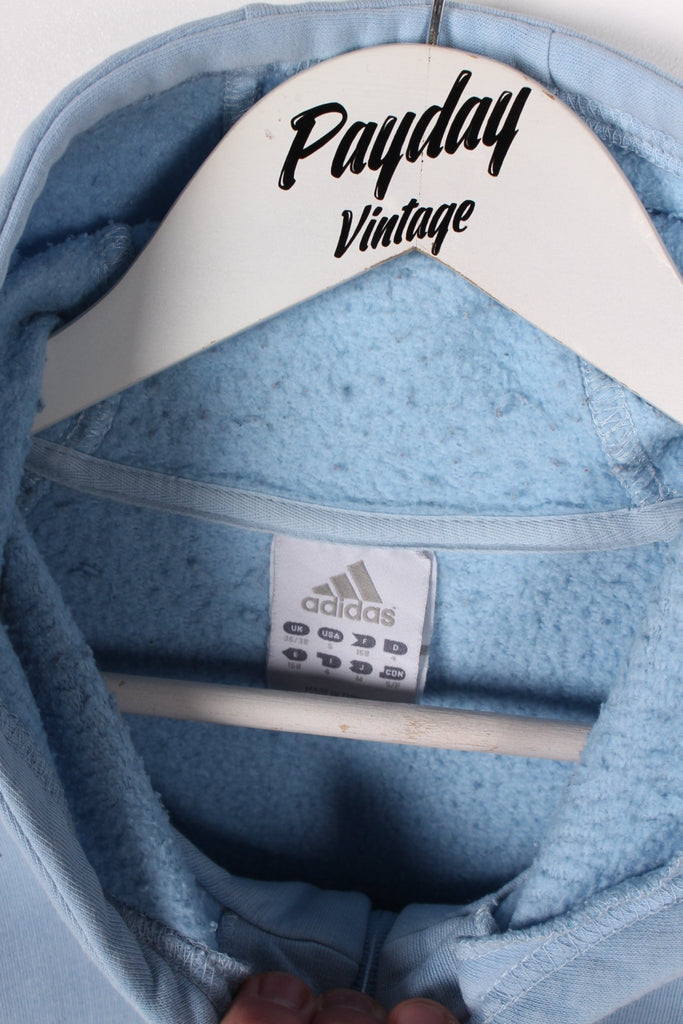 00's Adidas Hoodie Baby Blue Medium - Payday Vintage