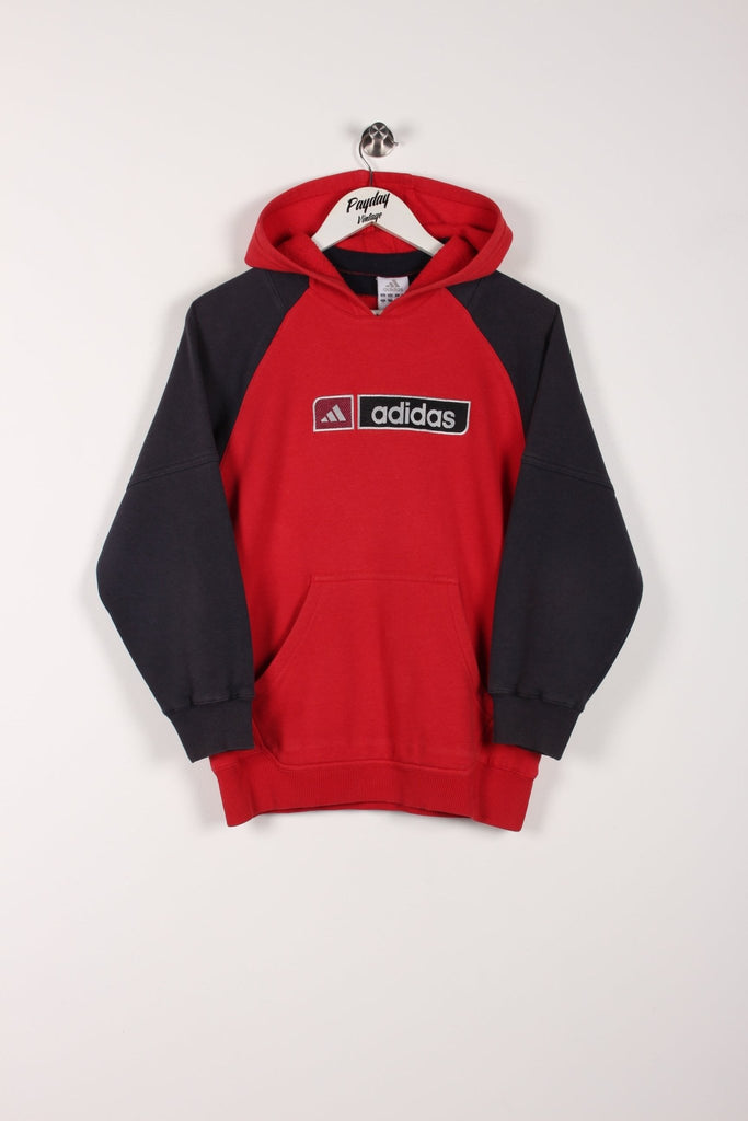 00's Adidas Hoodie Red/Navy Small - Payday Vintage