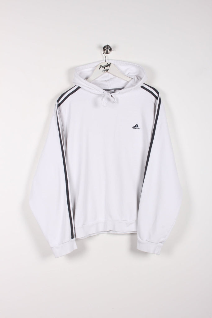 00's Adidas Hoodie White Medium - Payday Vintage