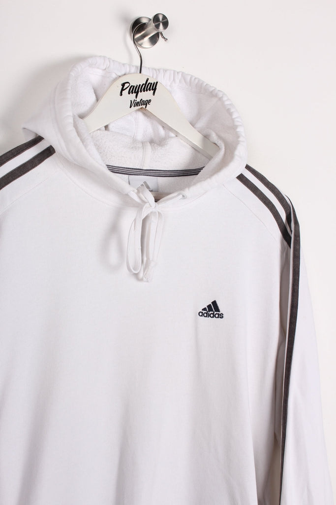 00's Adidas Hoodie White Medium - Payday Vintage