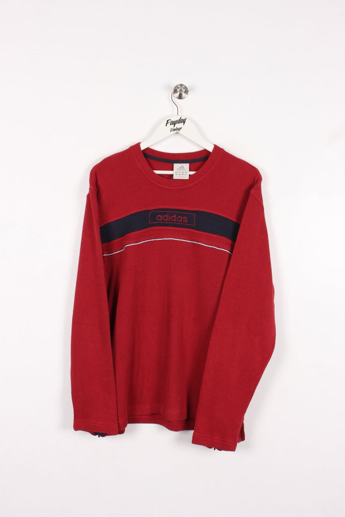 00's Adidas Knit Red Large - Payday Vintage