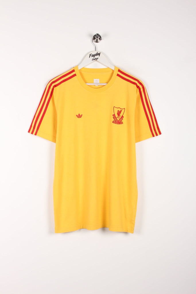 00's Adidas Liverpool Shirt Yellow Medium - Payday Vintage
