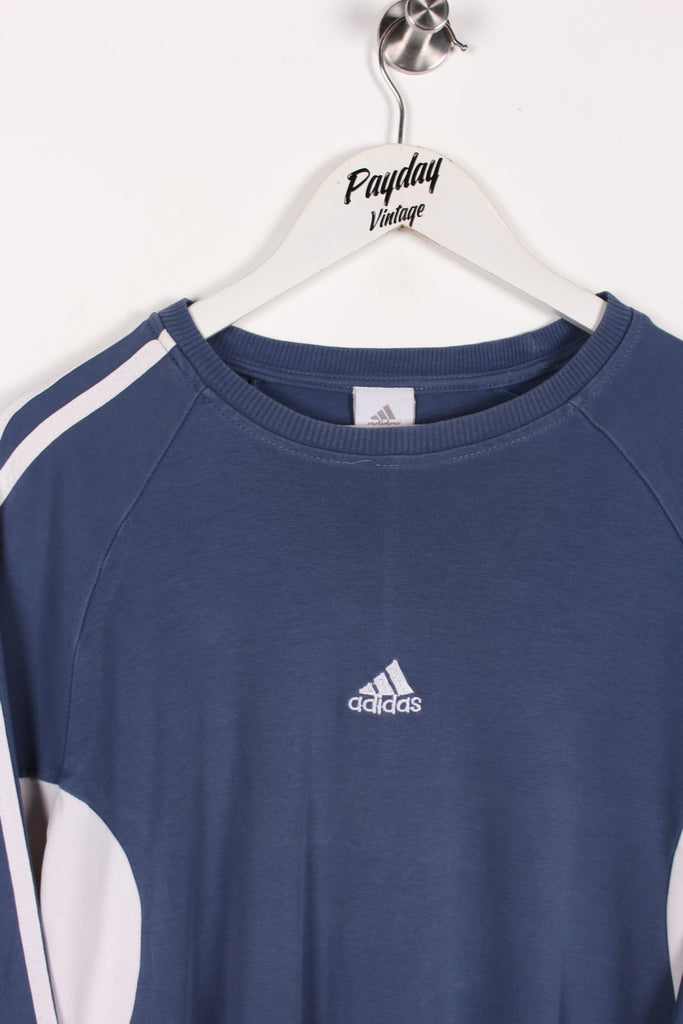 00's Adidas Long Sleeve T-Shirt Blue Medium - Payday Vintage