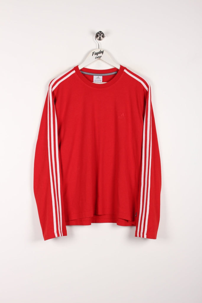 00's Adidas Long Sleeved T-Shirt Red Medium - Payday Vintage