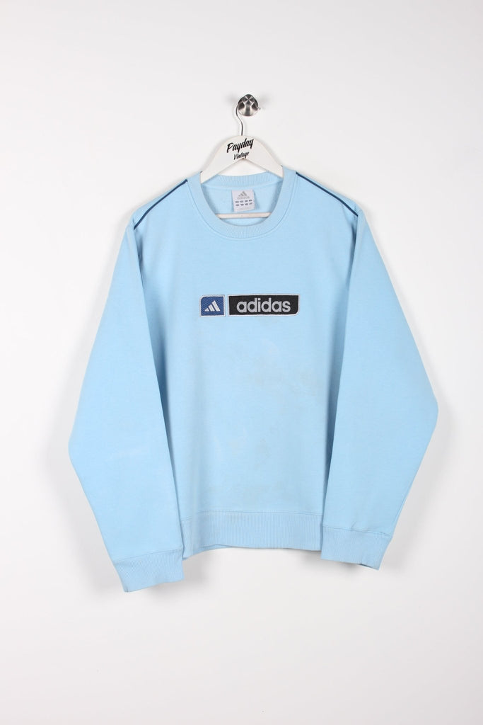 00's Adidas Sweatshirt Baby Blue Large - Payday Vintage