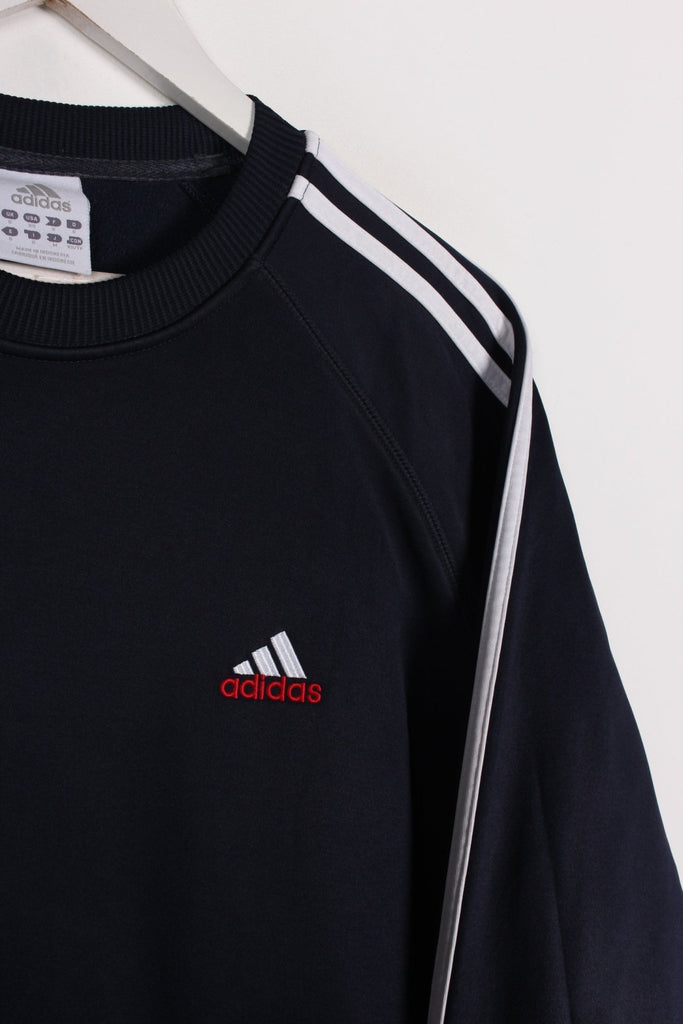 00's Adidas Sweatshirt Black Medium - Payday Vintage