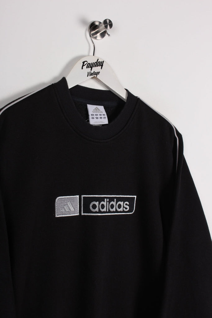 00's Adidas Sweatshirt Black Medium - Payday Vintage