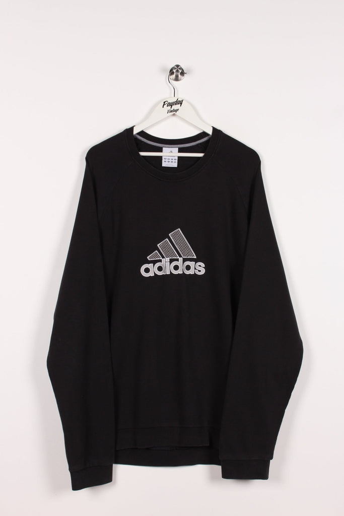 00's Adidas Sweatshirt Black XXL - Payday Vintage