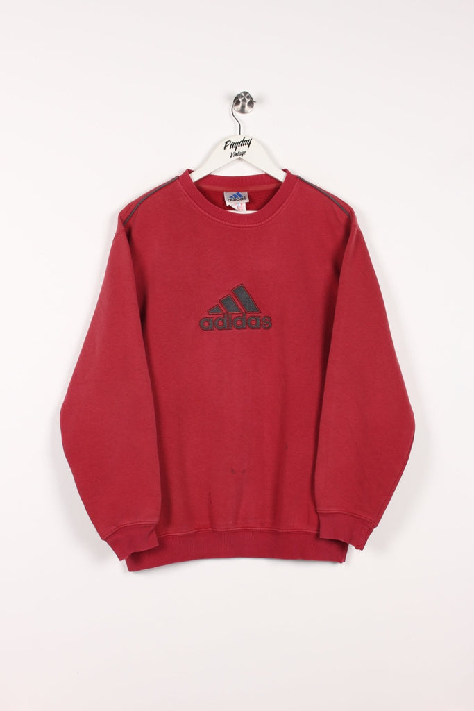 00's Adidas Sweatshirt Burgundy Large - Payday Vintage