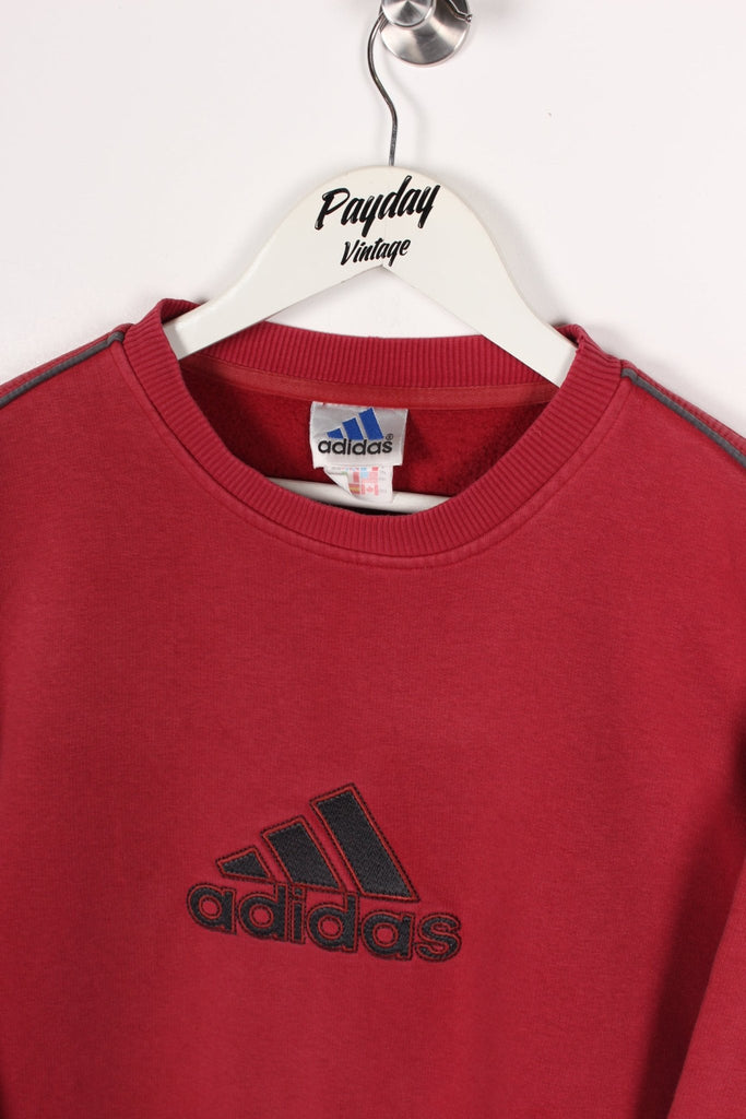 00's Adidas Sweatshirt Burgundy Large - Payday Vintage