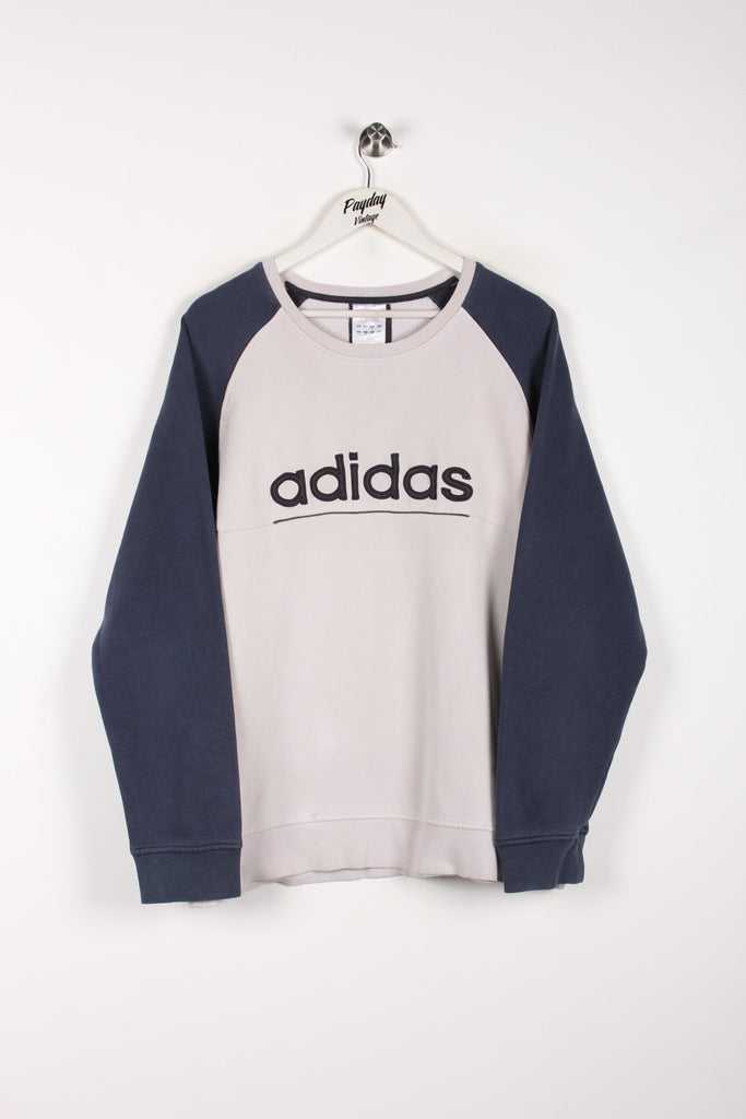 00's Adidas Sweatshirt Grey/Navy XL - Payday Vintage