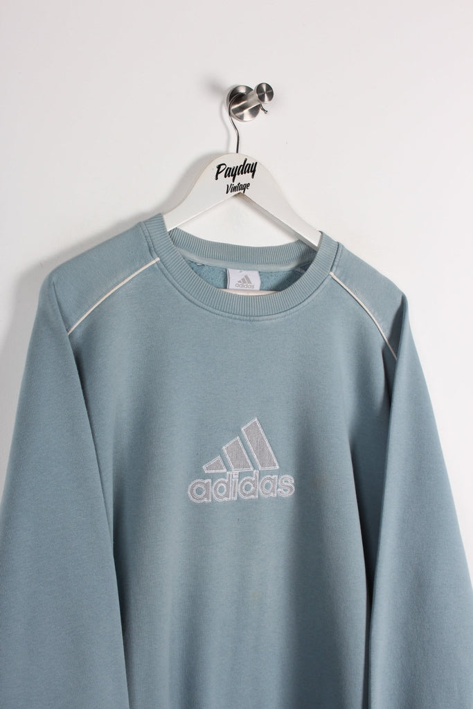 00's Adidas Sweatshirt Light Blue Large - Payday Vintage