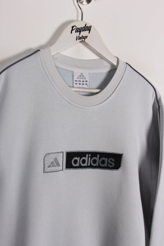 00's Adidas Sweatshirt Light Blue Medium - Payday Vintage