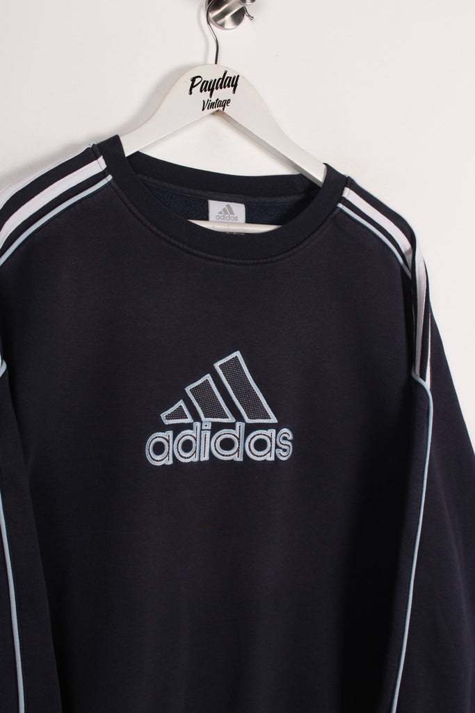 00's Adidas Sweatshirt Navy Medium - Payday Vintage