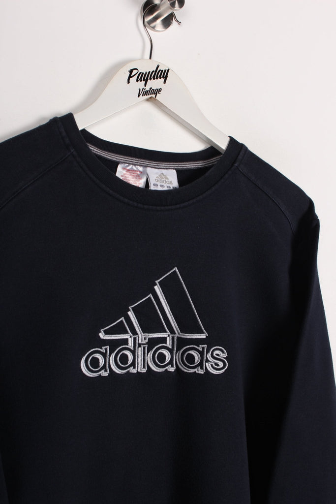 00's Adidas Sweatshirt Navy Small - Payday Vintage