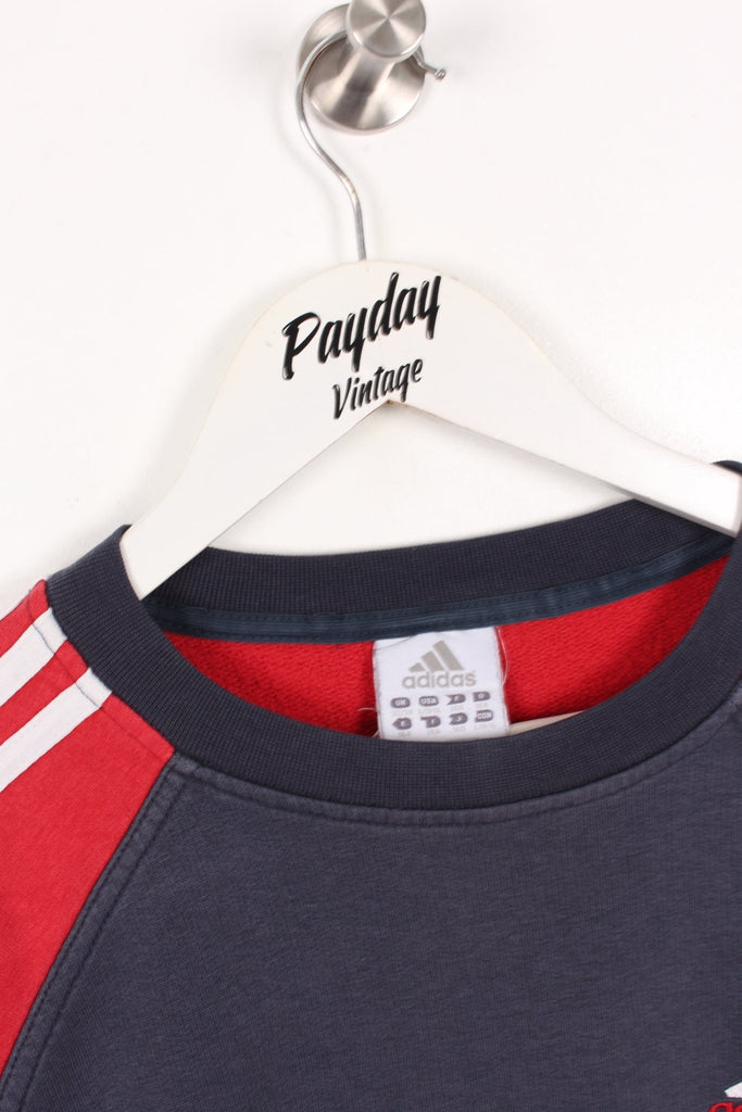 00's Adidas Sweatshirt Navy/Red Small - Payday Vintage