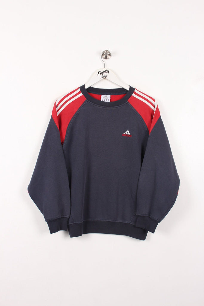 00's Adidas Sweatshirt Navy/Red Small - Payday Vintage
