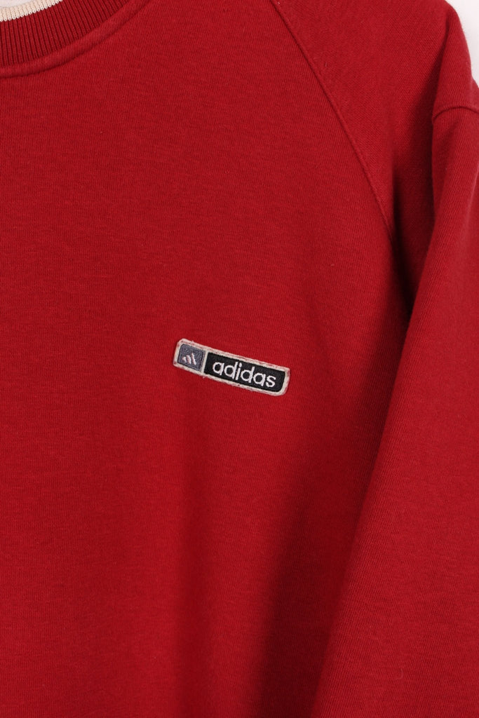 00's Adidas Sweatshirt Red Large - Payday Vintage