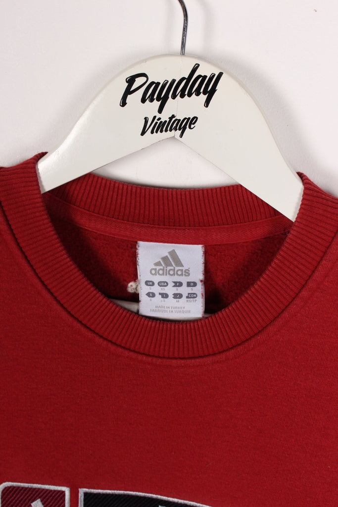 00's Adidas Sweatshirt Red Medium - Payday Vintage