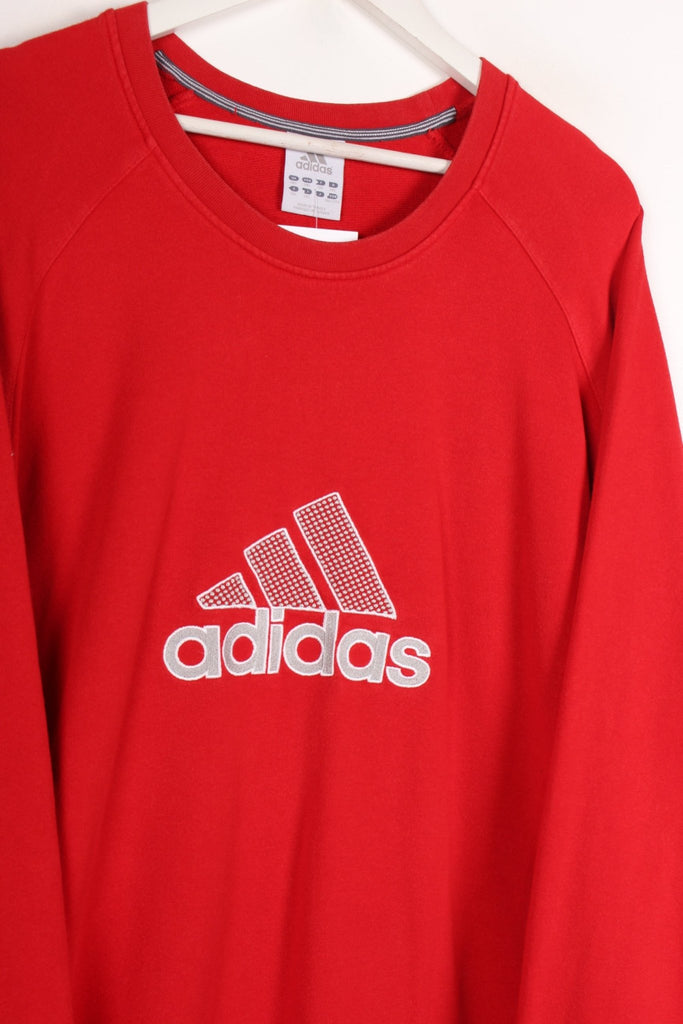 00's Adidas Sweatshirt Red XXL - Payday Vintage