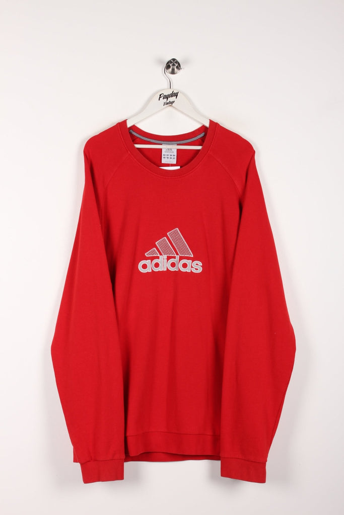 00's Adidas Sweatshirt Red XXL - Payday Vintage