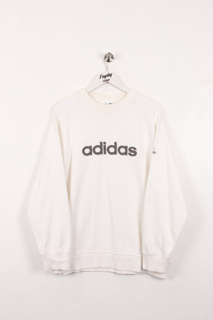00's Adidas Sweatshirt White Large - Payday Vintage