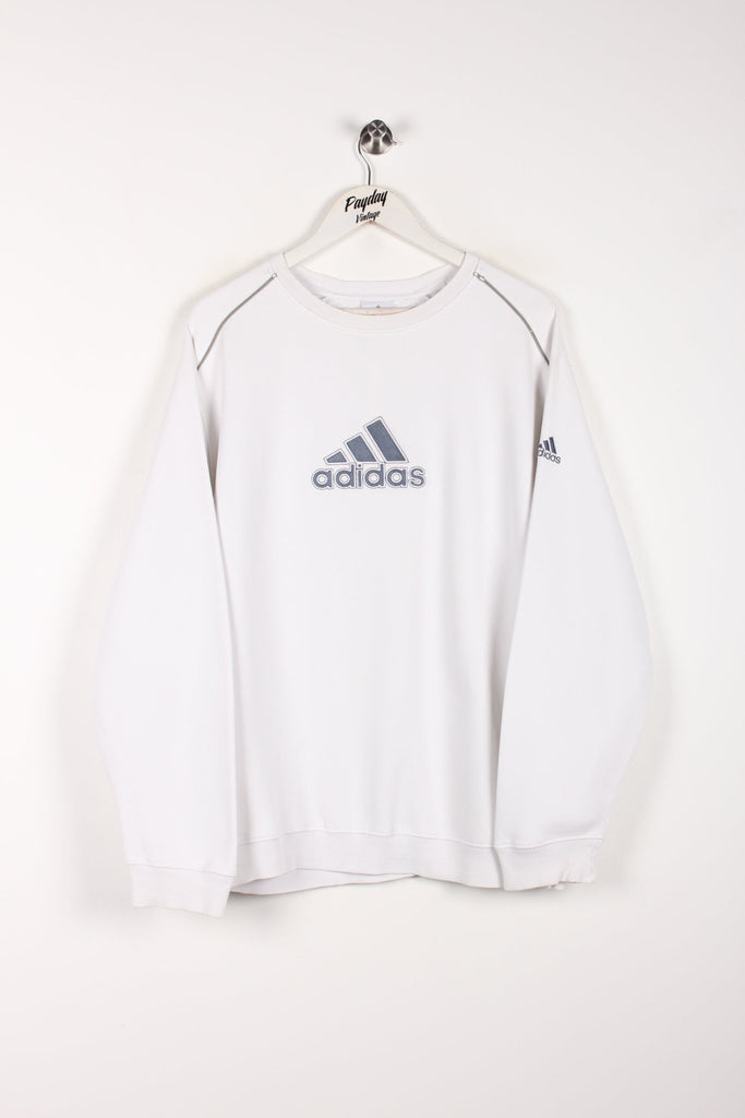 00's Adidas Sweatshirt White Large - Payday Vintage