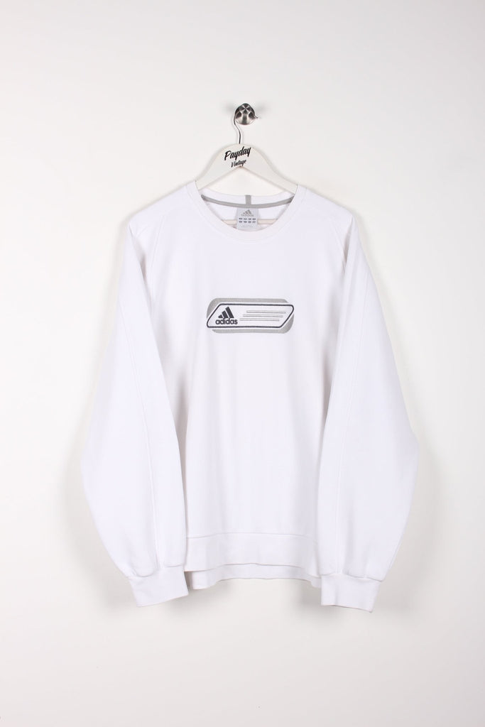 00's Adidas Sweatshirt White XL - Payday Vintage