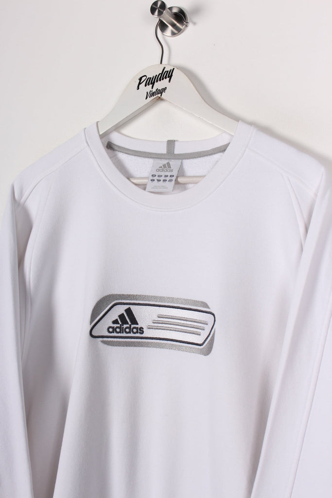 00's Adidas Sweatshirt White XL - Payday Vintage