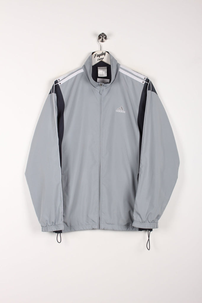 00's Adidas Track Jacket Grey Medium - Payday Vintage