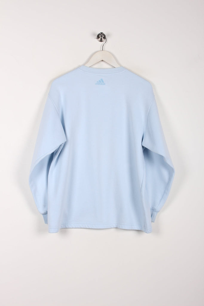 00's Adidas Womens Baby Blue Sweatshirt Medium - Payday Vintage