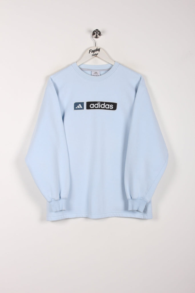 00's Adidas Womens Baby Blue Sweatshirt Medium - Payday Vintage