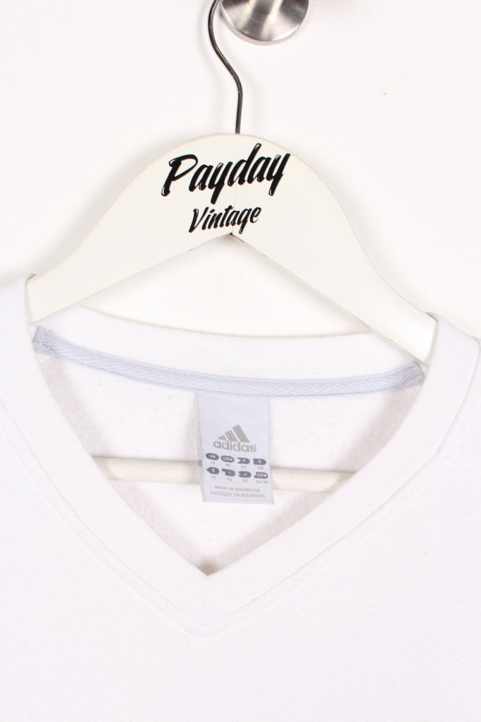 00's Adidas Womens Sweatshirt White XS - Payday Vintage