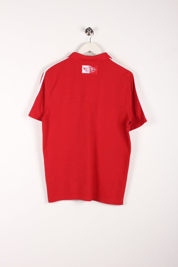 00's Adidas x FC Bayern Shirt Red/White Medium - Payday Vintage
