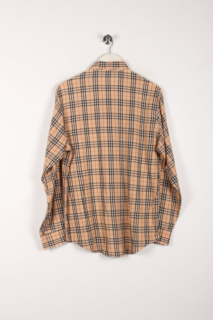 00's Burberrys Nova Check Shirt Beige Large - Payday Vintage