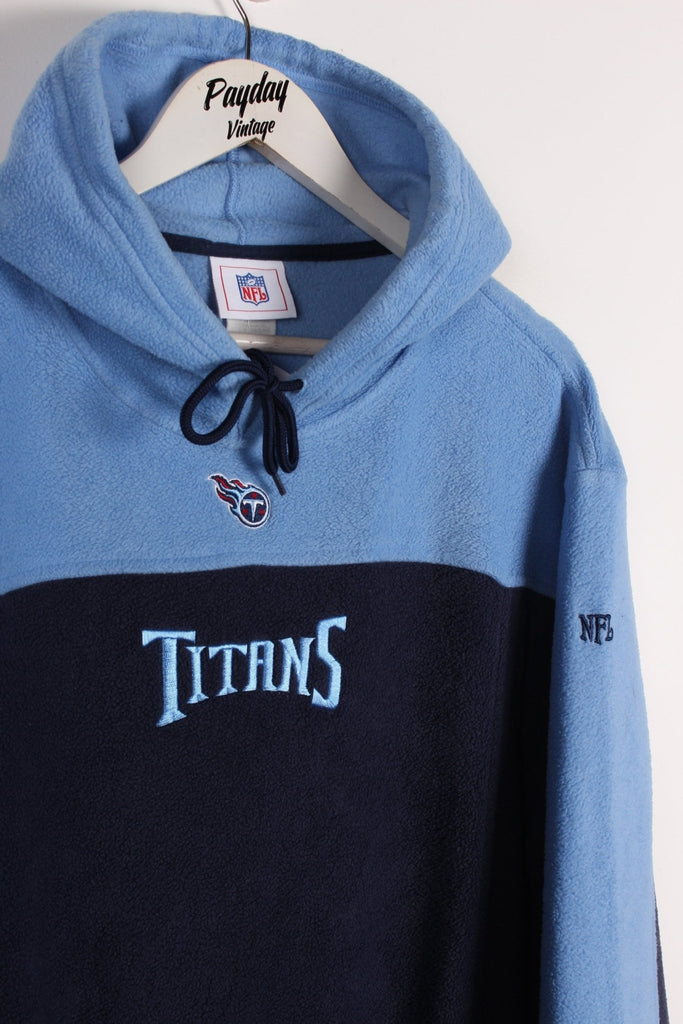 00's NFL Titans Fleece Hoodie Blue XL - Payday Vintage