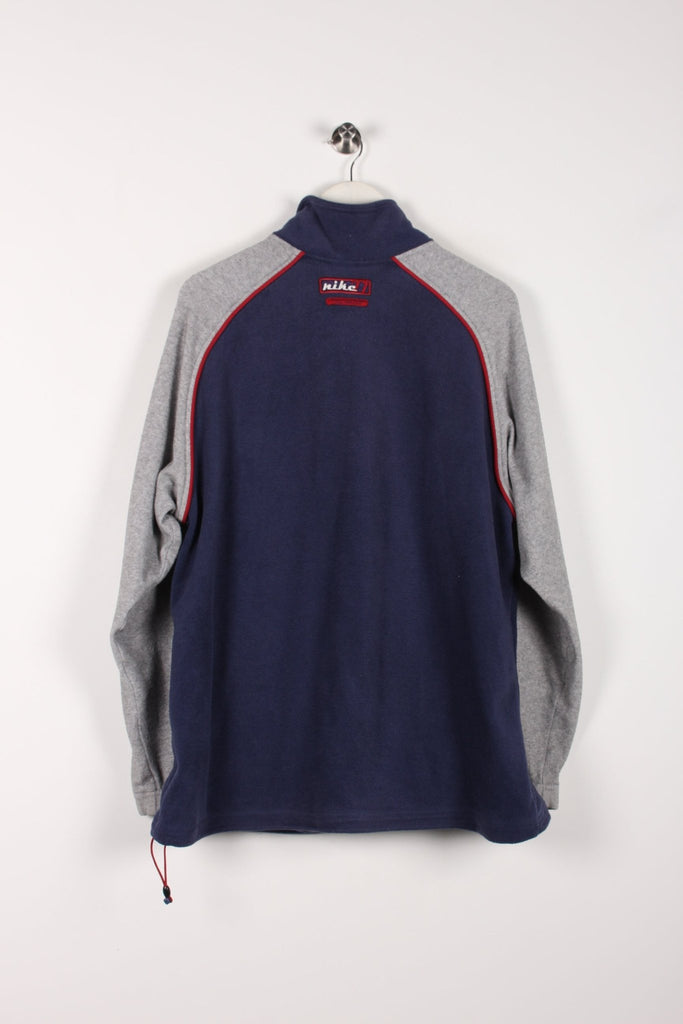 00's Nike 1/4 Zip Fleece Navy/Grey XL - Payday Vintage