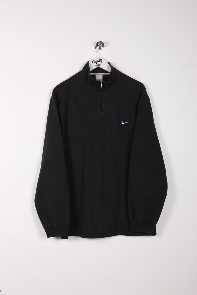 00's Nike 1/4 Zip Sweatshirt Black XL - Payday Vintage