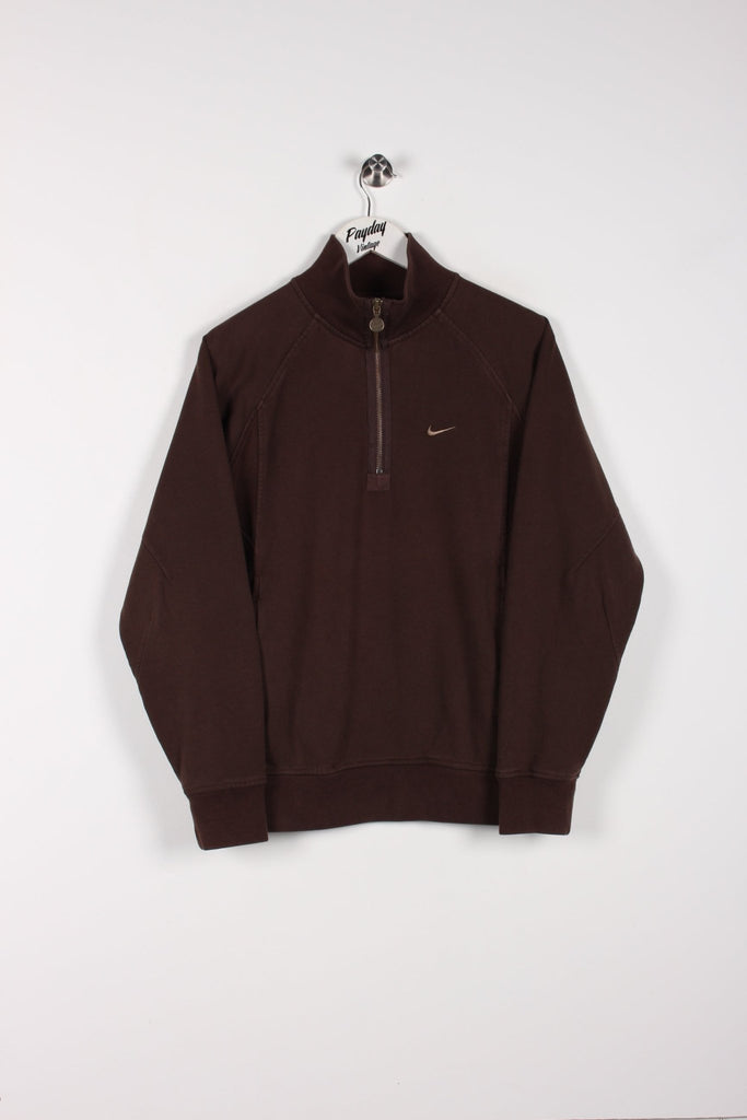 00's Nike 1/4 Zip Sweatshirt Brown Medium - Payday Vintage