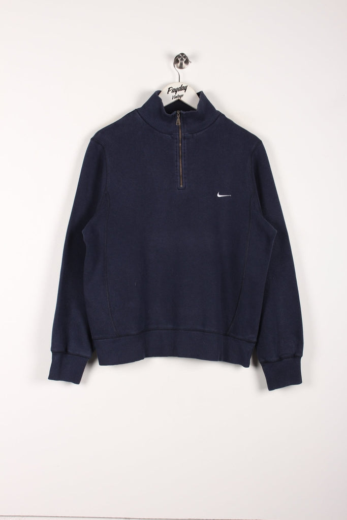 00's Nike 1/4 Zip Sweatshirt Navy Small - Payday Vintage