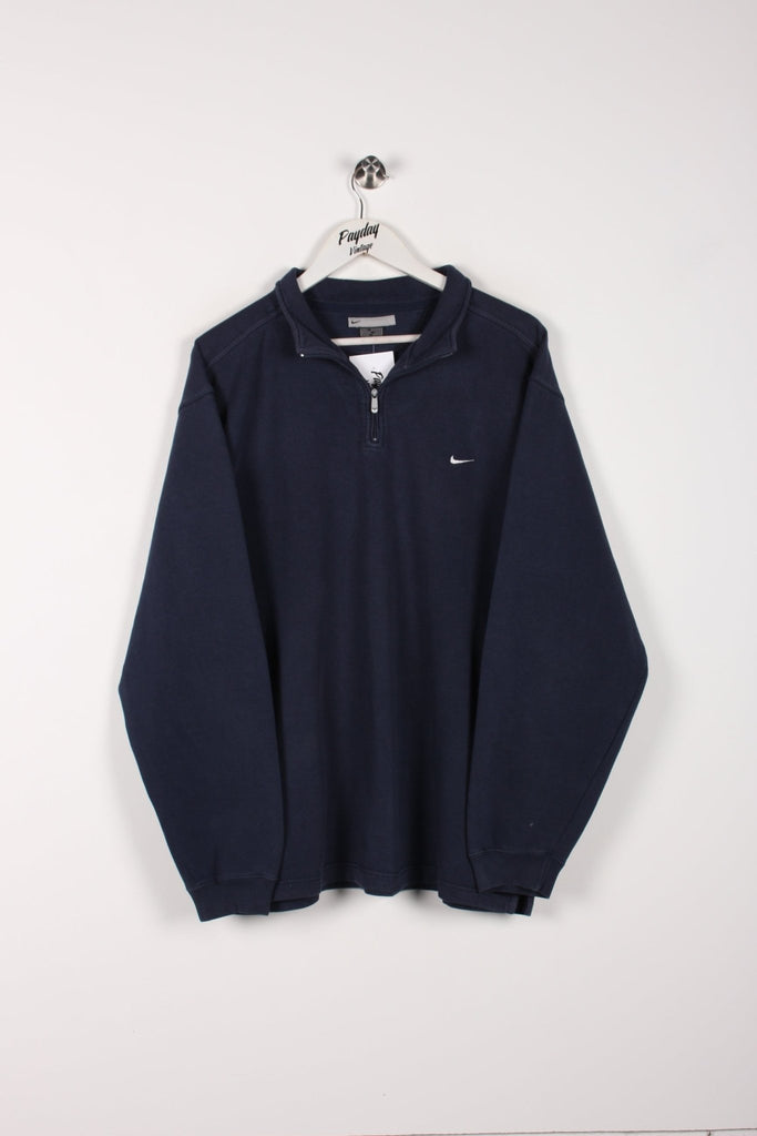 00's Nike 1/4 Zip Sweatshirt Navy XL - Payday Vintage