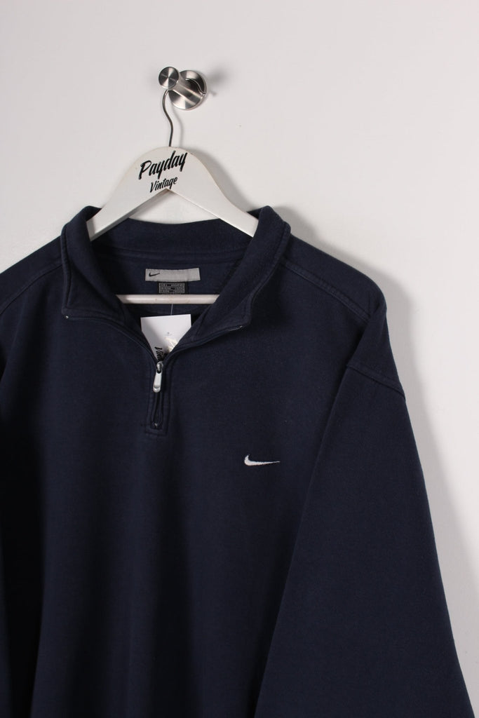 00's Nike 1/4 Zip Sweatshirt Navy XL - Payday Vintage