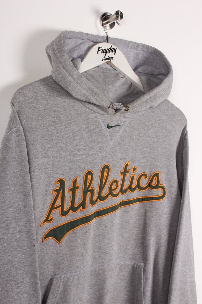 00's Nike Athletics Hoodie Grey Medium - Payday Vintage